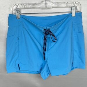 Title Nine Blue Women Incrediboardie Board Shorts Quick-drying Size 8 pockets